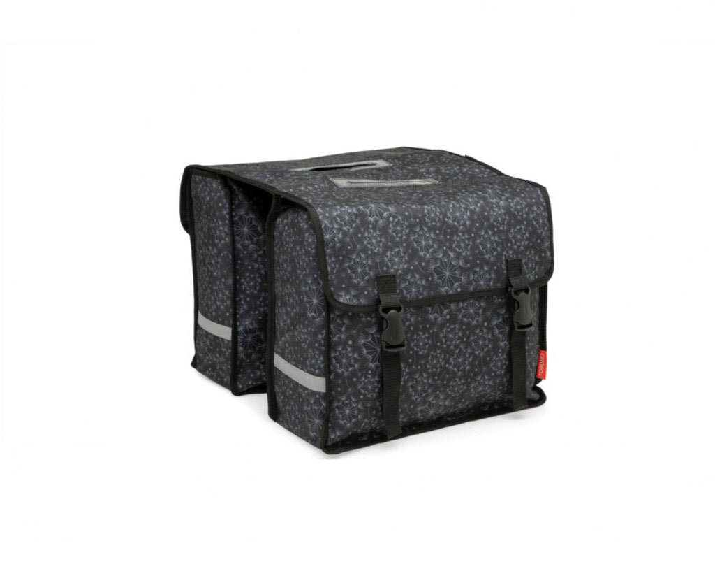 Dubbele Fietstas - New Looxs Cameo - 30 Liter - Tara Black Dubbele Fietstas - New Looxs Cameo - 30 Liter - Tara Black